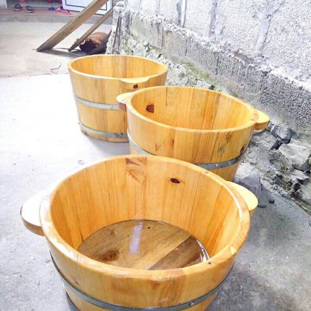 Chậu ngâm chân gỗ