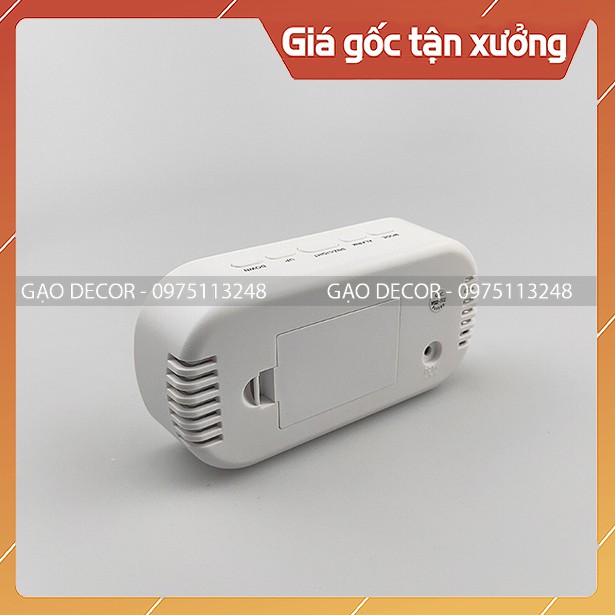 [Gạo Decor] - Đồng hồ LED mặt gương - Đồng hồ LED để bàn - Đa chức năng