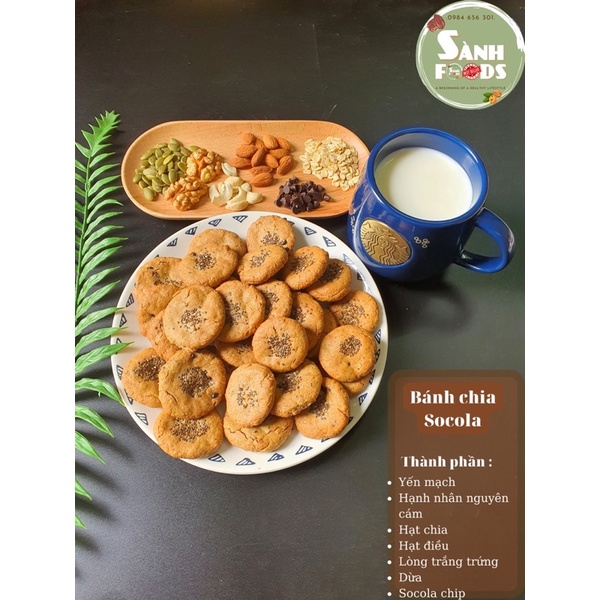 Bánh Chia Socola, Bánh ngũ cốc ăn kiêng - giảm cân - Sành Foods
