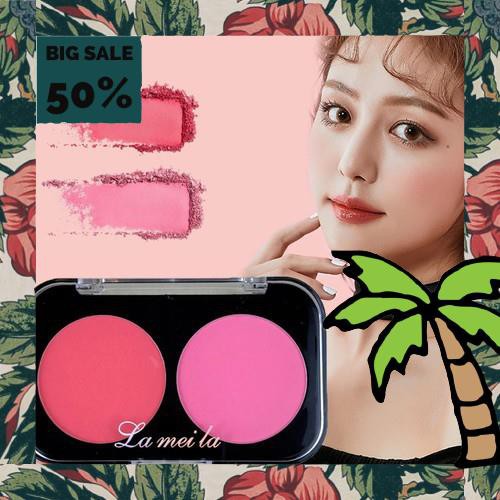 Hộp 2 ô Phấn má Hồng Lameila nội địa sỉ rẻ mềm mịn chuẩn màu lâu trôi sỉ rẻ matte blush | BigBuy360 - bigbuy360.vn