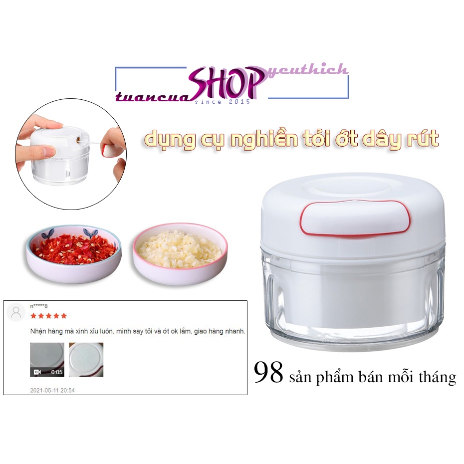 Hộp nghiền hành tỏi dây rút tiện ích FOOD CHOPPER