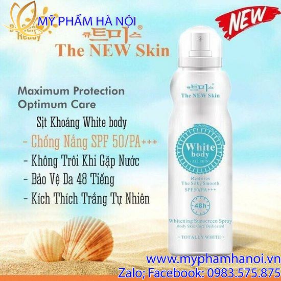 KEM CHỐNG NẮNG – KEM DƯỠNG DA WHITE BODY THE NEW SKIN 2IN1