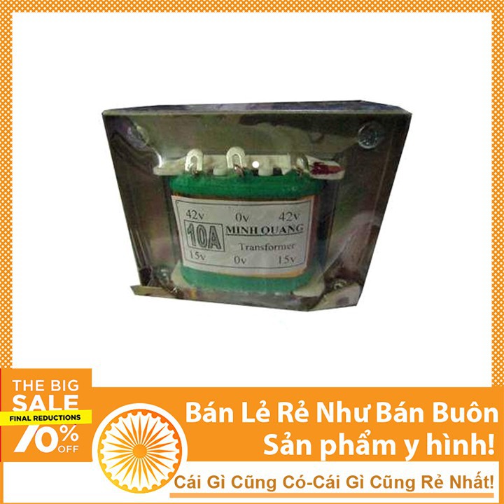 Biến Áp 10A 15V 0V 15V, 42V 0V 42V