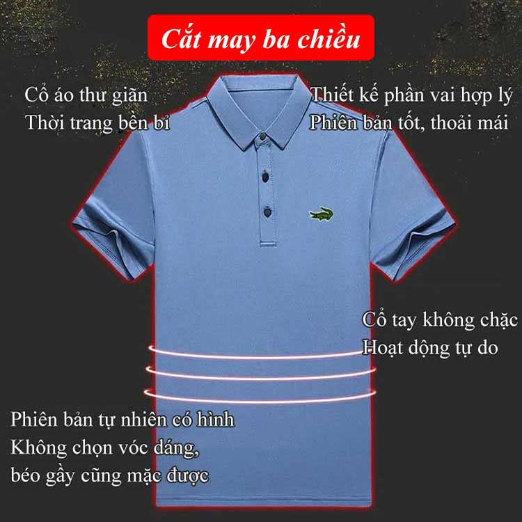 Áo thun polo tay ngắn màu trơn phong cách đơn giản cho nam | BigBuy360 - bigbuy360.vn