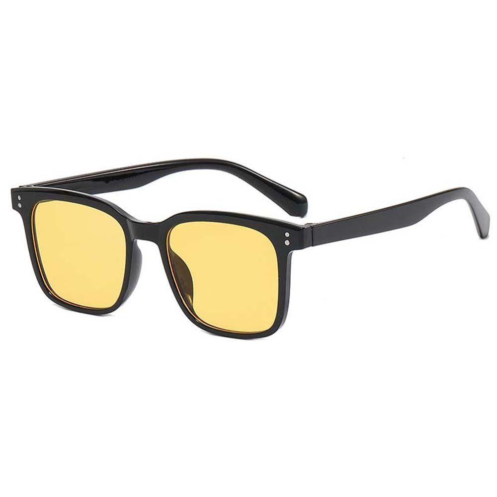 Kính Râm Vuông WMES15H Màu Nâu / Đen Phong Cách Vintage Dành Cho Nam Đi Nghỉ Mát