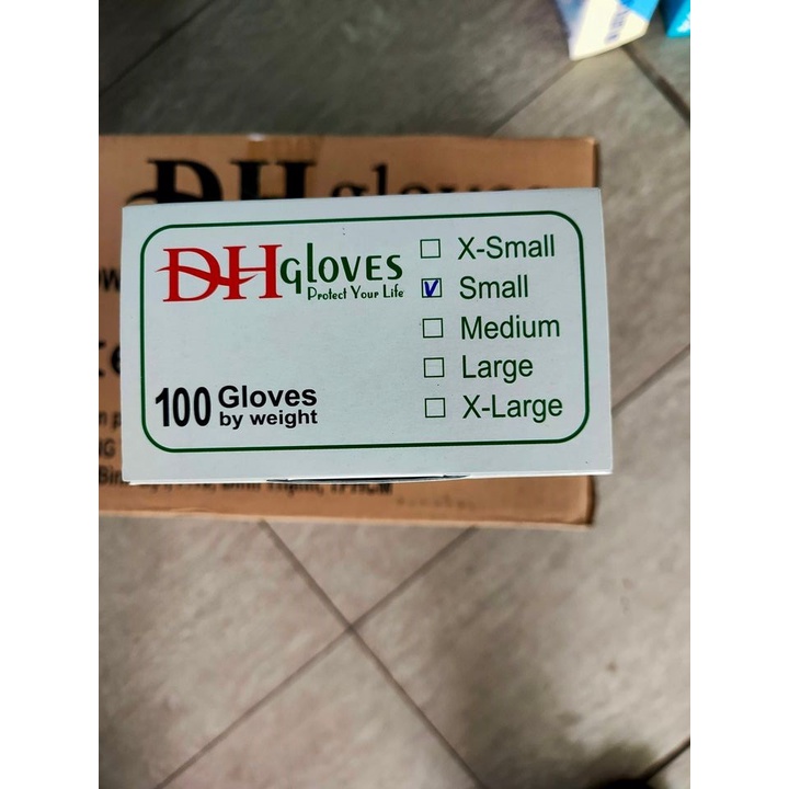 Hộp 50 đôi (100 chiếc) Găng tay cao su y tế Bee Glove Latex , có bột chính hãng Có Bột Màu Kem 6.0gr - Size S,M,L