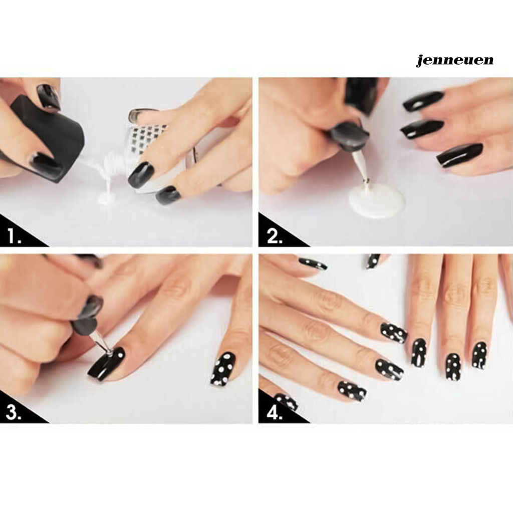 [Hàng mới về] Bộ 20 cọ vẽ móng và dụng cụ chấm móng trọng lượng nhẹ di động cho nữ giới