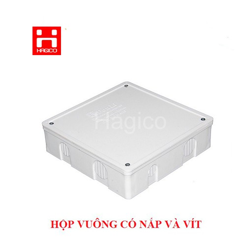 Hộp vuông nối ống box điện nhựa