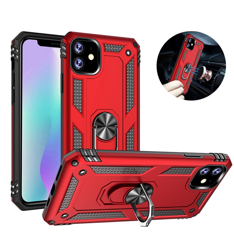 Google Pixel 4XL Google Pixel 4 Luxury Armor Shockproof Holder Magnetic Ring Stand Case Cover
