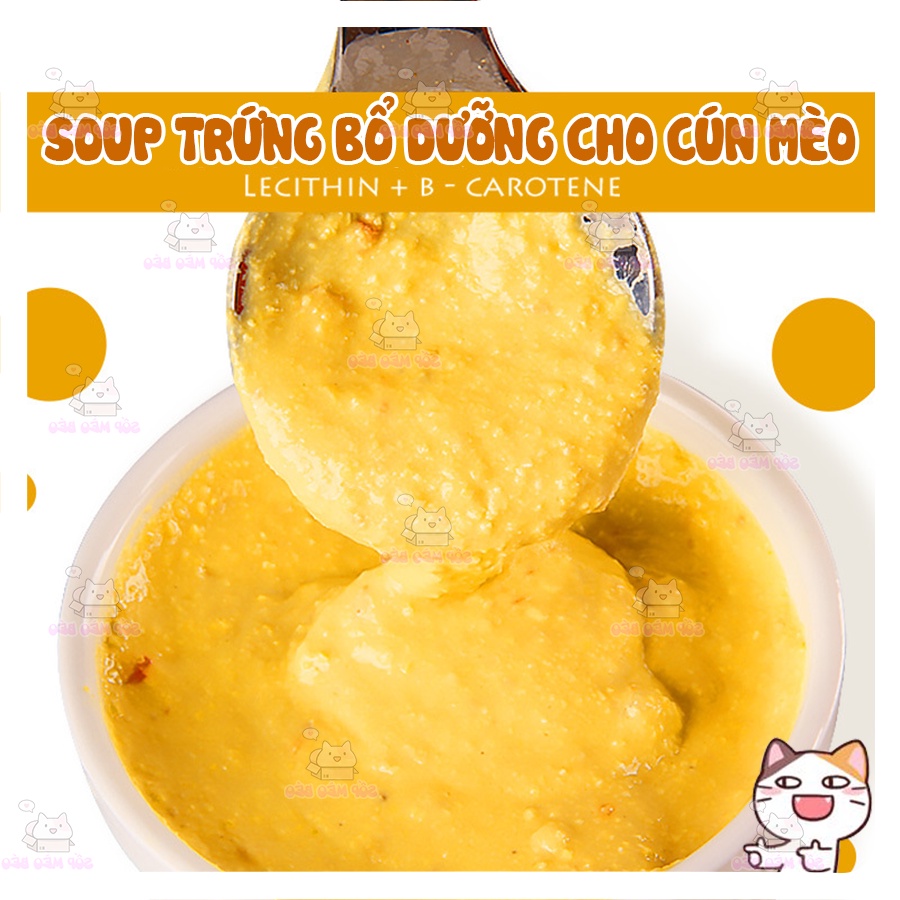 Sốt trứng cút Monbab 50gr Nội Mông Cổ Cho Cún Mèo giàu Lecithin tốt cho lông và da