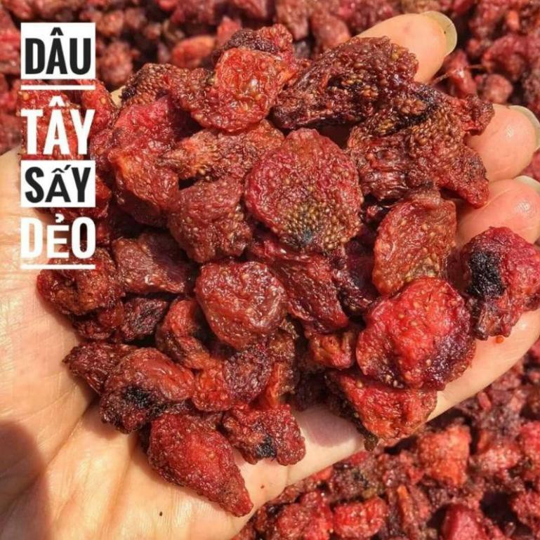 Dâu tây sấy dẻo Đà Lạt Lon 500gram (Sấy Lạnh Không Đường) [FREE SHIP]TỪ ĐƠN 50K, [Loại Đặc Biệt] Hàng ngon nhà làm