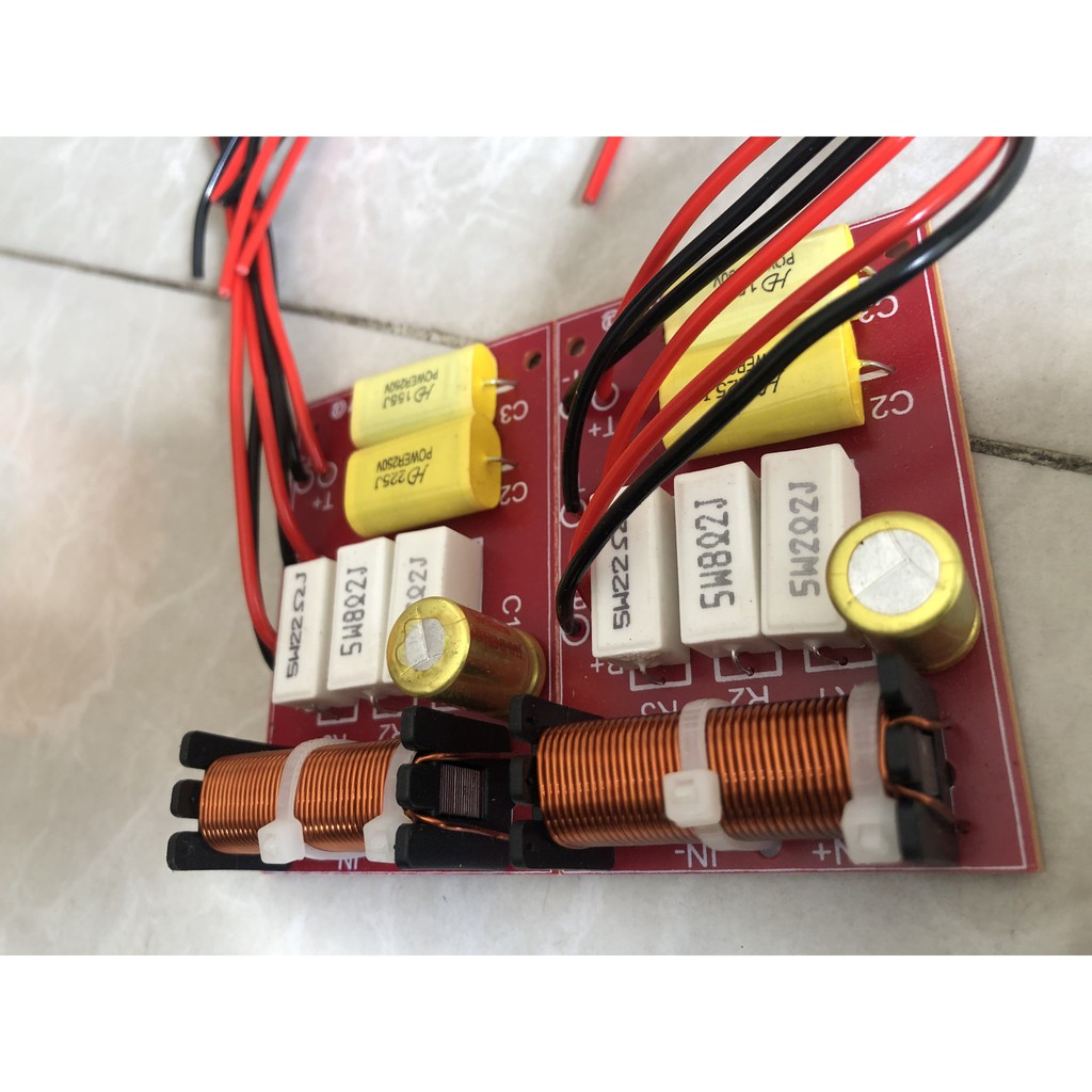 Mạch phân tần loa 1 bass 2 treble