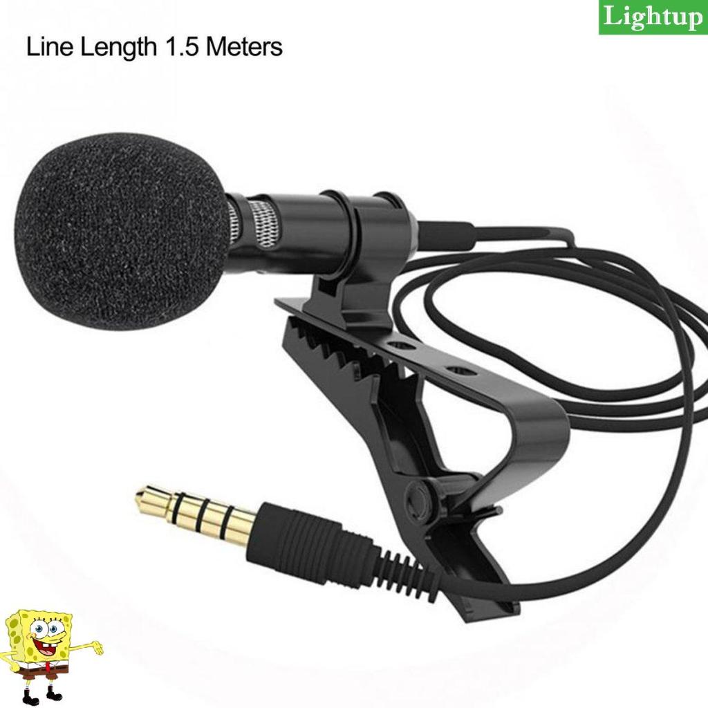 Vòng đeo tay kẹp micrô 3,5 mm cho điện thoại di động Micrô kẹp nói chuyện