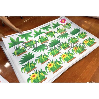 tranh decal mầm non- hoa trang trí 2