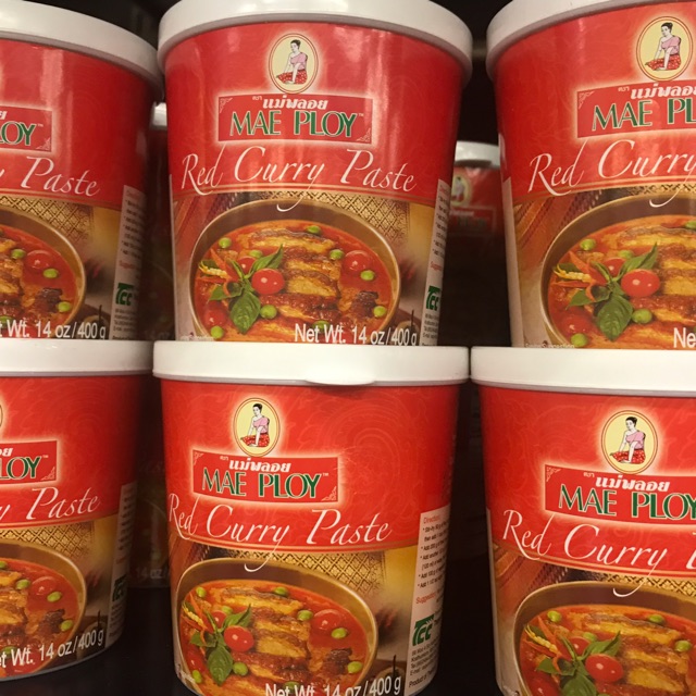 MAE PLOY Gia Vị Cary Đỏ Hộp 400gr Red Curry Paste