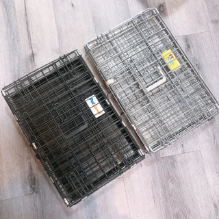 Lồng chó mèo gấp gọn 46*30*37 loại 1 nan dày, vân đá
