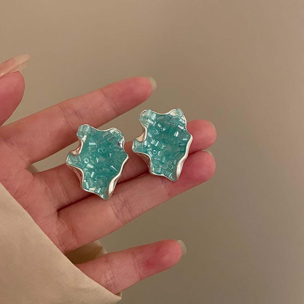 MOCHO Bông Tai Hình Chiếc Lá Bằng Hợp Kim Thiết Kế Độc Đáo Thời Trang Cho Nữ