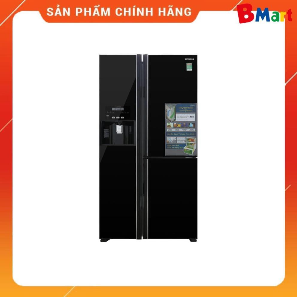 [ VẬN CHUYỂN MIỄN PHÍ KHU VỰC HÀ NỘI ] Tủ lạnh Hitachi Side by side 3 cửa màu đen R-FM800GPGV2(GBK) - [ Bmart247 ]  - BM