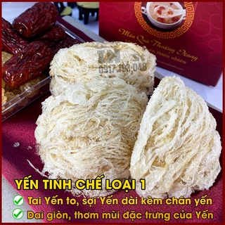 Combo yến sào tinh chế sợi dài + chân yến nguyên chất _ yến sào nguyên chất 100% - yến sào khánh hòa chính hãng inest