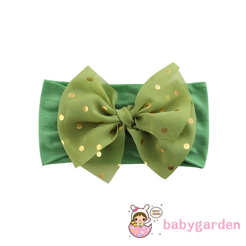 Băng đô đội đầu họa tiết chấm bi thời trang sành điệu cho bé gái