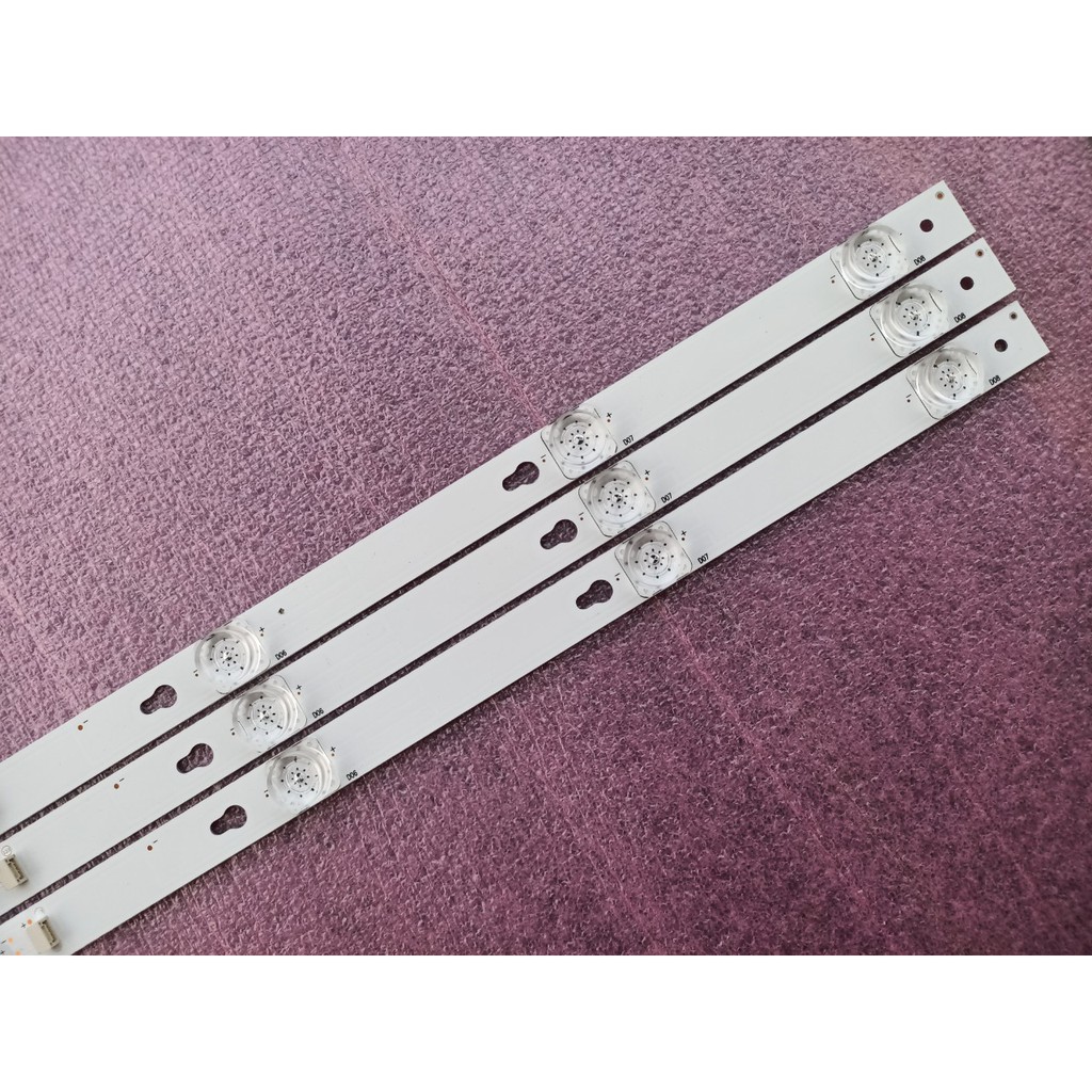 BỘ LED TIVI TCL 43S62 43P62 43S6000 43S6100 43D2900 43S4900 MỚI 100% HÀNG ZIN HÃNG, BỘ 3 THANH, MỖI THANH 8 BÓNG 6V