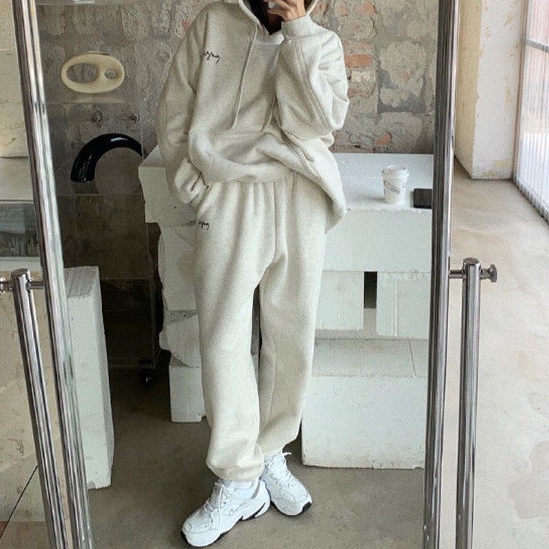 IMAODOU Sẽt Áo Hoodie Cotton Dáng Rộng   Quần Dài Phong Cách Hàn Quốc Trẻ Trung (Có Bán Lẻ) | BigBuy360 - bigbuy360.vn