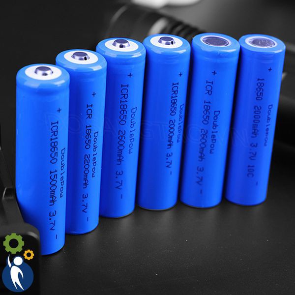 Pin 18650 2200mAh Chuẩn Dung Lượng Hàng Nội Địa Trung Quốc Thương Hiệu DOUBLEPOW - Đầu Bằng