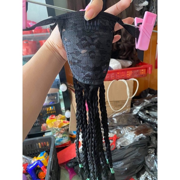 Tóc giả cột rít bính nhỏ ❤️free ship ❤️ hàng cao cấp