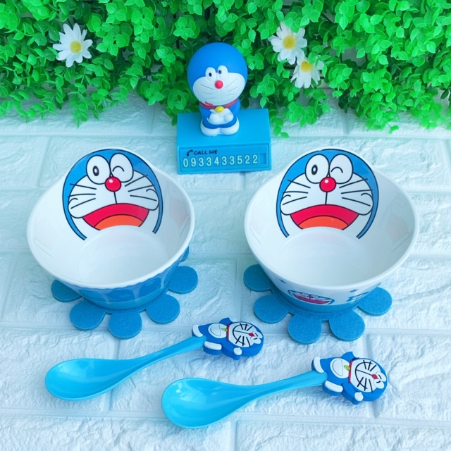 SET COMBO CHÉN SỨ CAO CẤP DORAEMON DOREMON