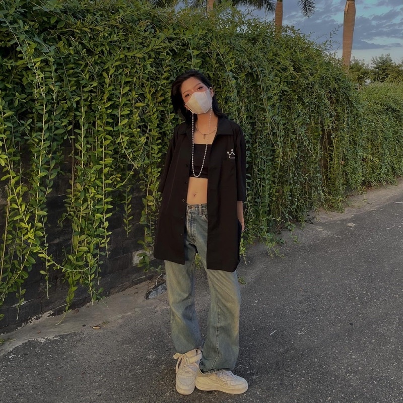 ÁO SƠ MI TAY CỘC 1 TÚI NGỰC THÊU LOGO ( BRO SHIRT ) | BigBuy360 - bigbuy360.vn