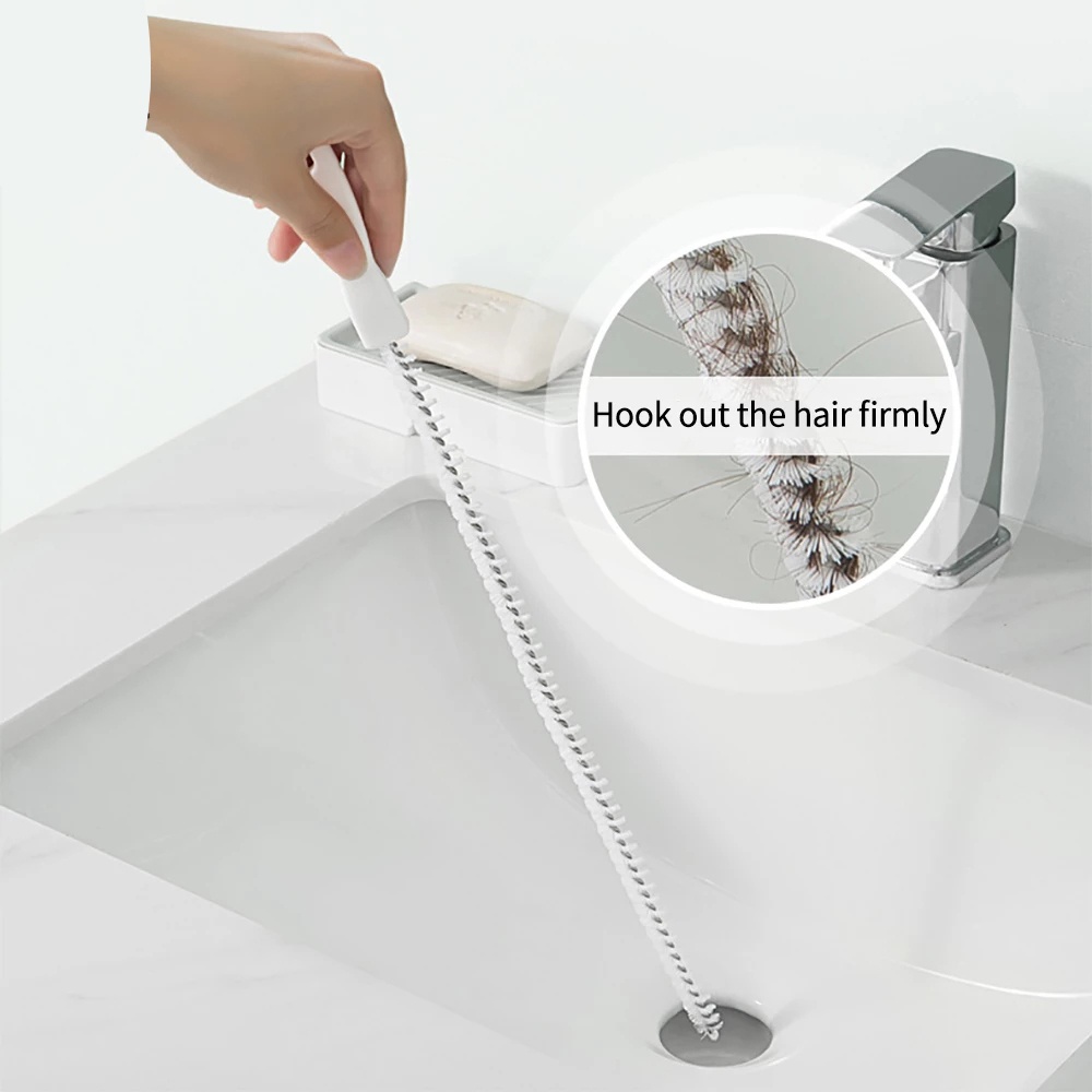 Bàn Chải Vệ Sinh Ống Thoát Nước Nhà Tắm Tiện Dụng 60CM
