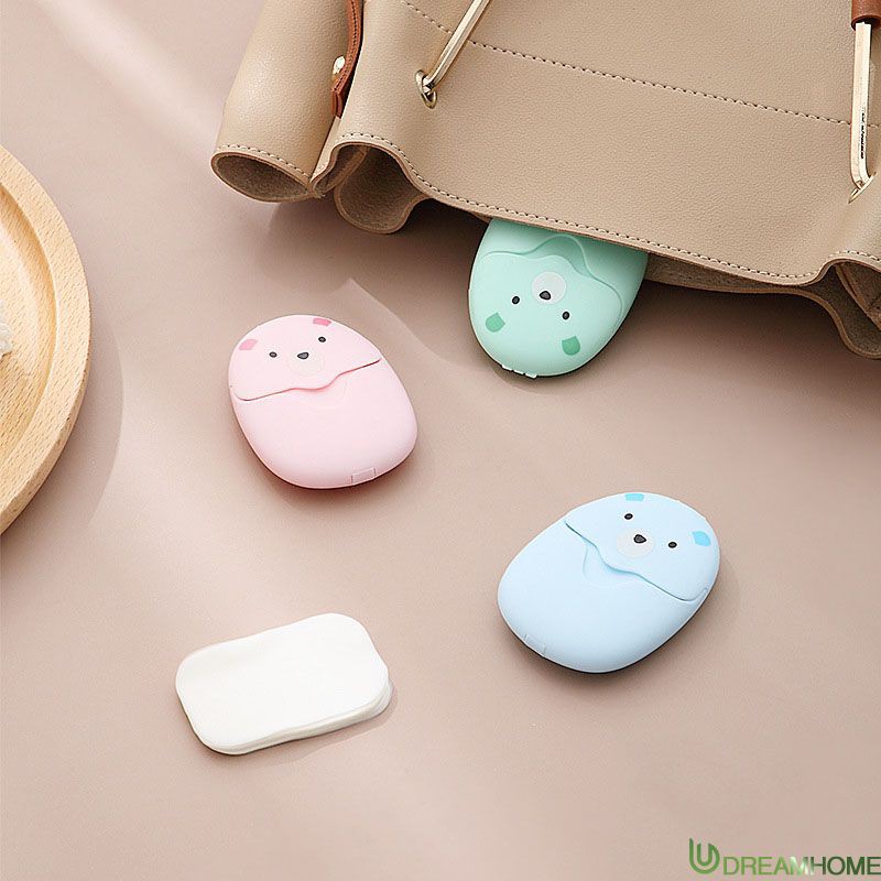 (Hàng Mới Về) Hộp 50 Miếng Xà Phòng Giấy Dùng Một Lần Chất Lượng Cao