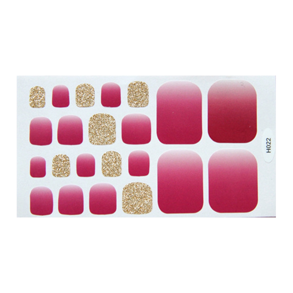 Set 22 miếng dán trang trí móng nghệ thuật nhiều màu sắc đẹp mắt