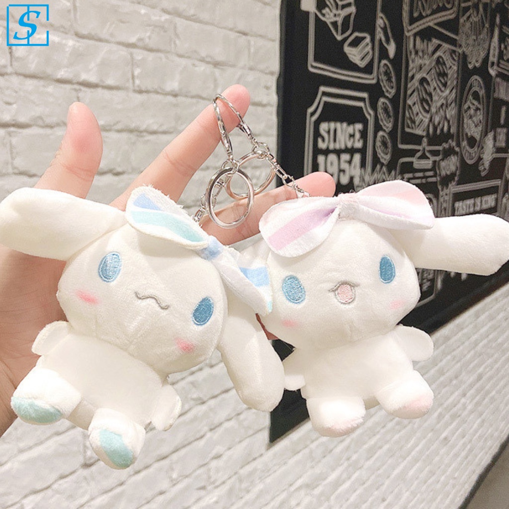 Móc khóa yugui có nơ dễ thương móc chìa khóa cute làm quà tặng quà sinh nhật kỉ niệm 2 màu xanh và tím MÃ: K8
