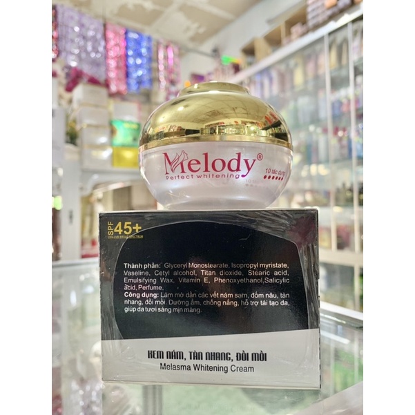 kem Melody nám -dưỡng trắng da - 10 tác dụng vip 35g