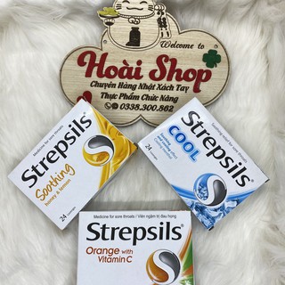 Viên ngậm Strepsil hộp 24 viên.