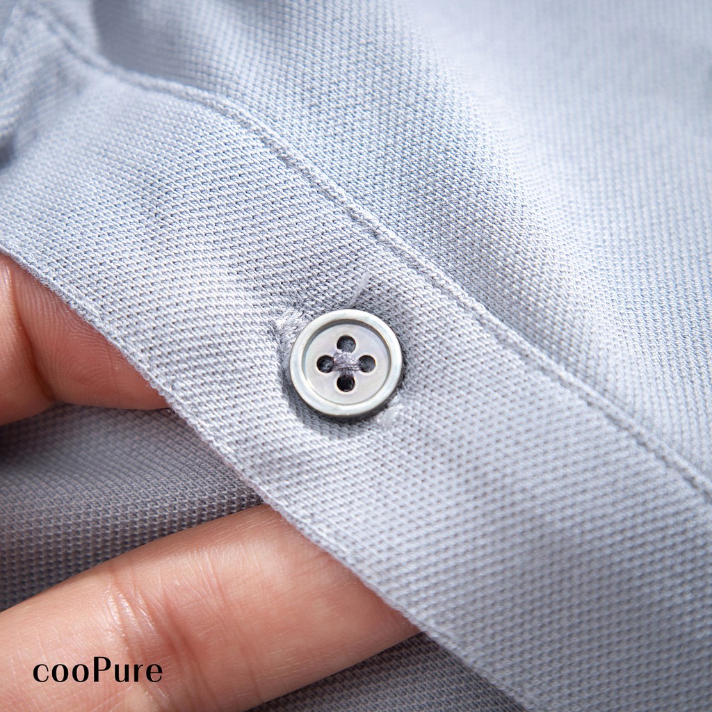 Áo thun polo nam vải Polo stretchy fiber crossword màu trắng, họa tiết nhã nhặn NO.2613 (5 màu)