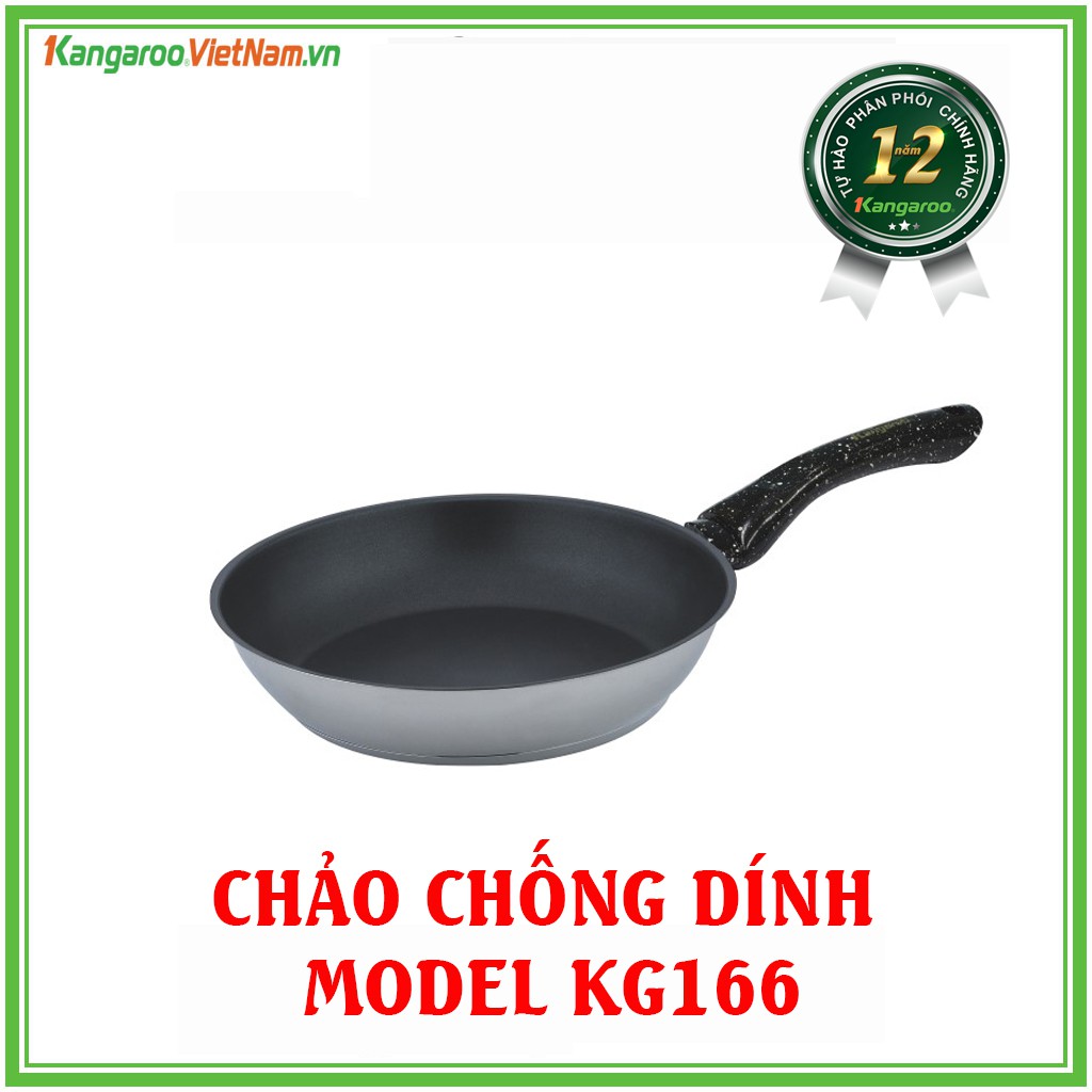 Chảo Chống Dính Nano Đáy Từ Kangaroo KG166 -  SIZE S,M,L - Dùng cho mọi loại bếp