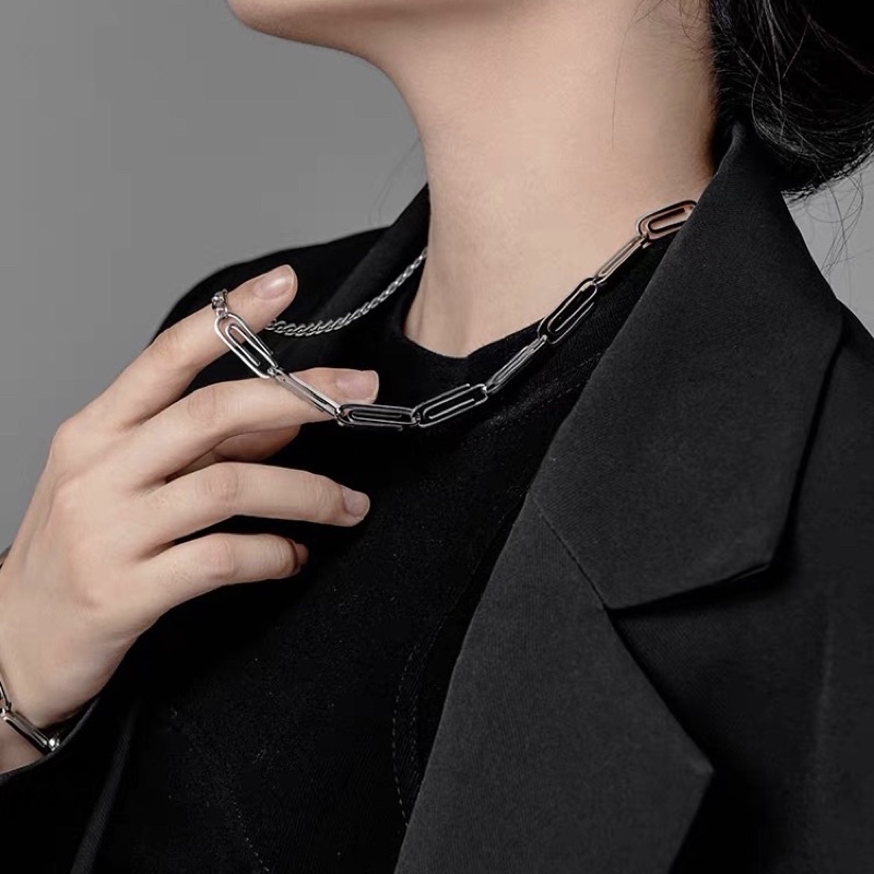 DÂY CHUYỀN XÍCH PHỐI KẸP GIẤY THÉP TITAN KHÔNG GỈ