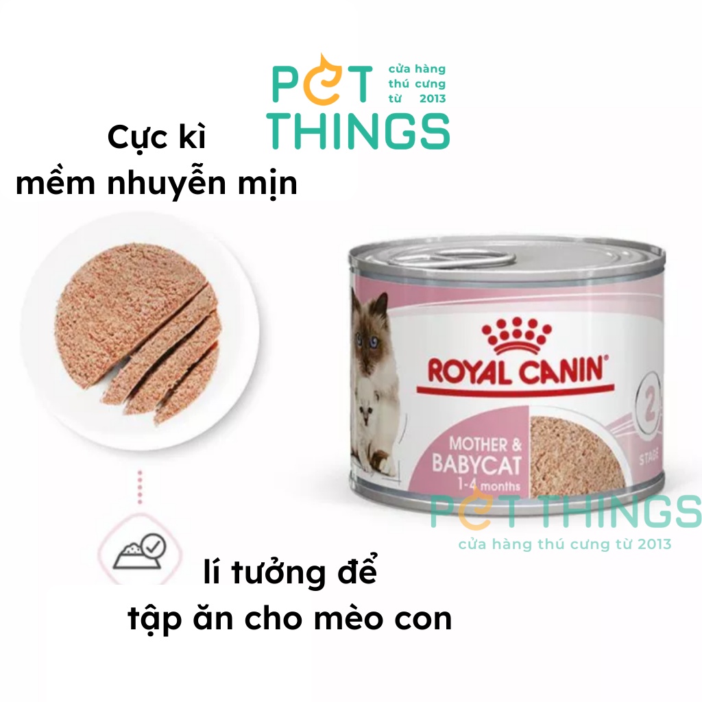 12 lon Pate Royal Canin Mèo mẹ &amp; Mèo con 195g mother &amp; baby cat