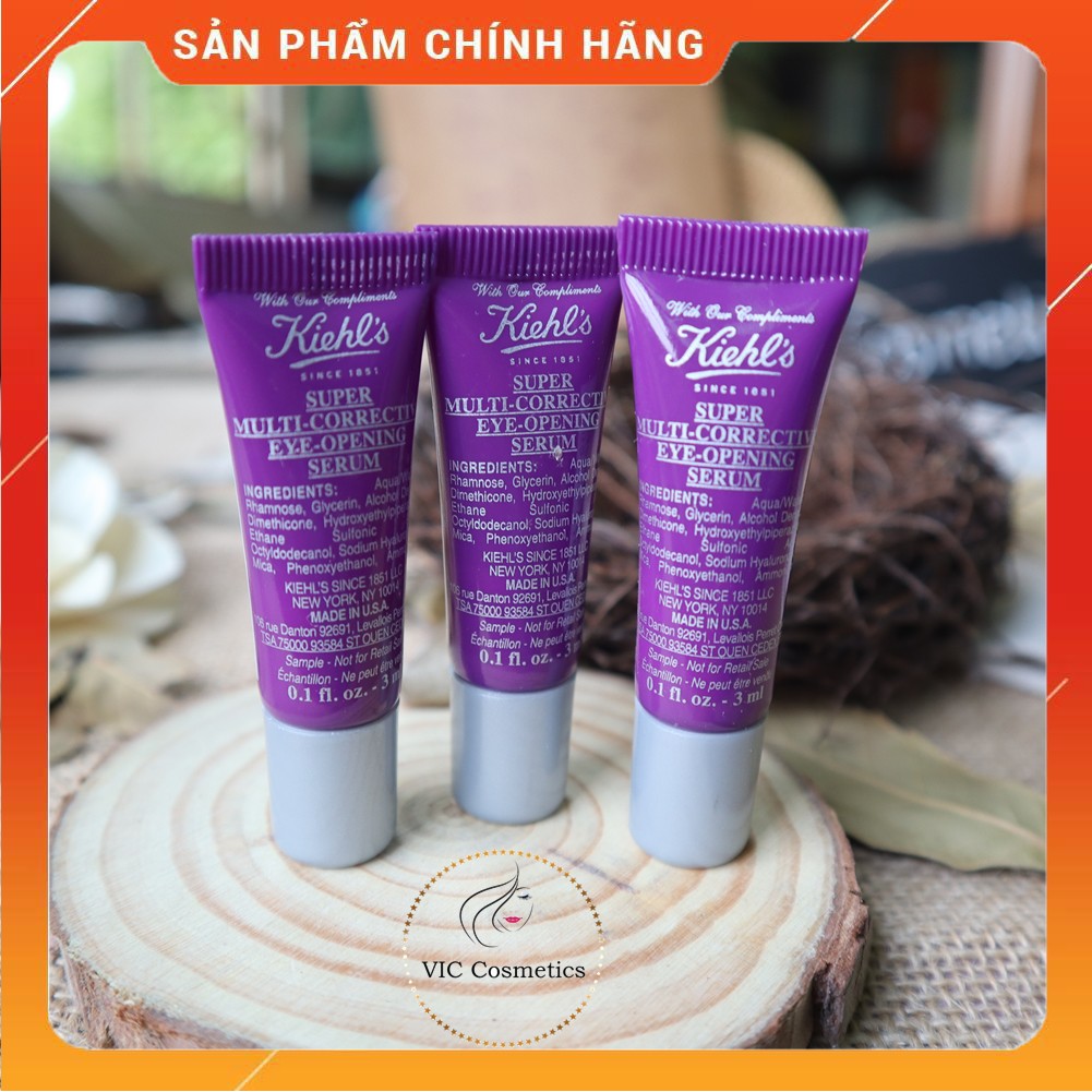 Tinh chất dưỡng mắt Kiehl's [CHÍNH HÃNG] mini 3ml Super Multi-Corrective Eye Opening Serum