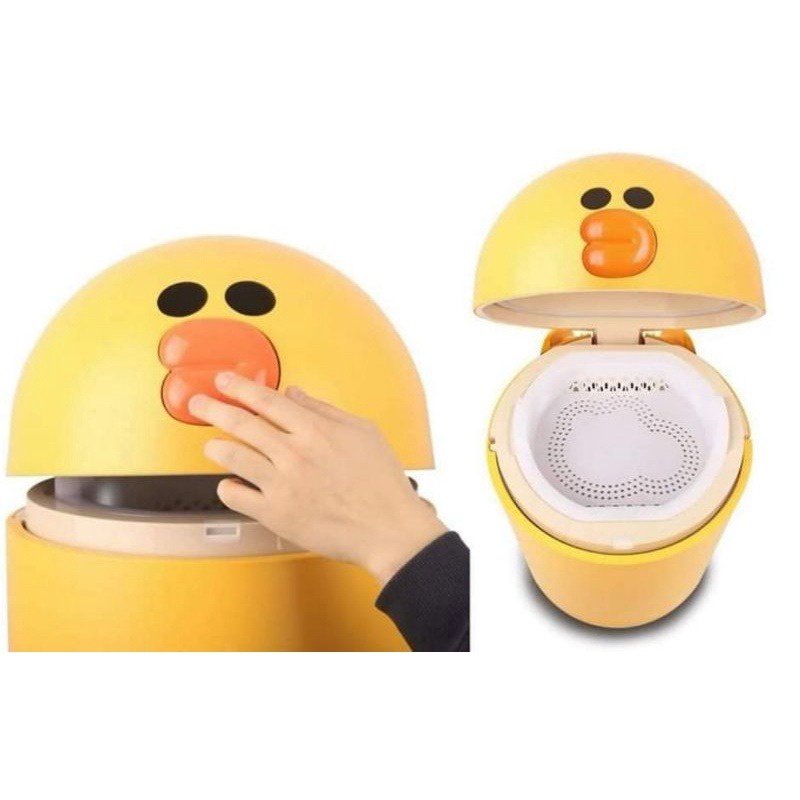 Tủ lạnh mini đựng mỹ phẩm Ccomo x Line Friends - Tủ lạnh mini kiêm loa bluetooth  - màu vàng