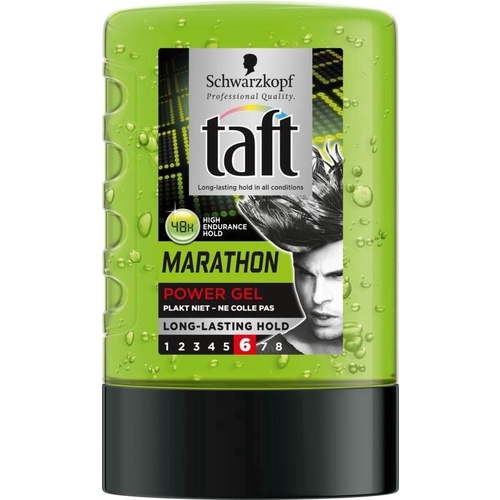 Gel vuốt tóc Nam tạo kiểu Taft Marathon Power Gel 300ml Taft Styling Gel 150ml Đức siêu cứng không bết tóc