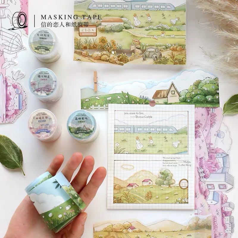 Washi tape phong cảnh chiết