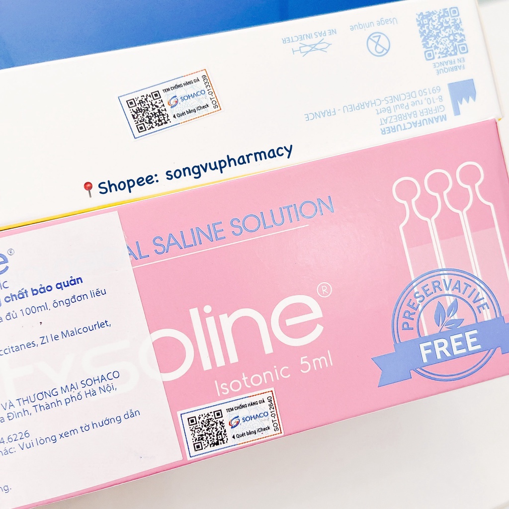 Nước Muối Sinh Lý Pháp Fysoline - An Toàn Cho Trẻ Sơ Sinh
