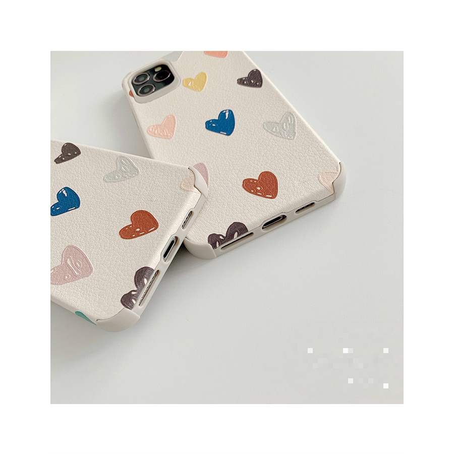 Ốp Điện Thoại Mềm Họa Tiết Trái Tim Cho Iphone 11pro / Max X Xs Xr Se 7 8plus | BigBuy360 - bigbuy360.vn