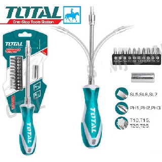 TOTAL Bộ 12 Công Cụ Tuốc Nơ Vít Thay Đổi Trục THT250FL1206 Điện Sài Gòn
