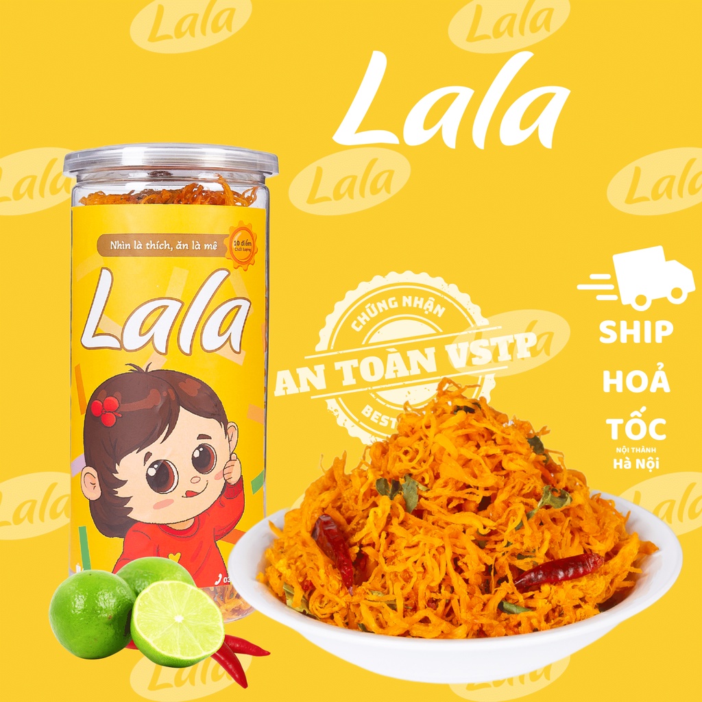 Khô gà lá chanh 300g- Ăn vặt Lala - Đồ Ăn Vặt Ngon Hà Nội - Nhìn là thích, ăn là mê | BigBuy360 - bigbuy360.vn