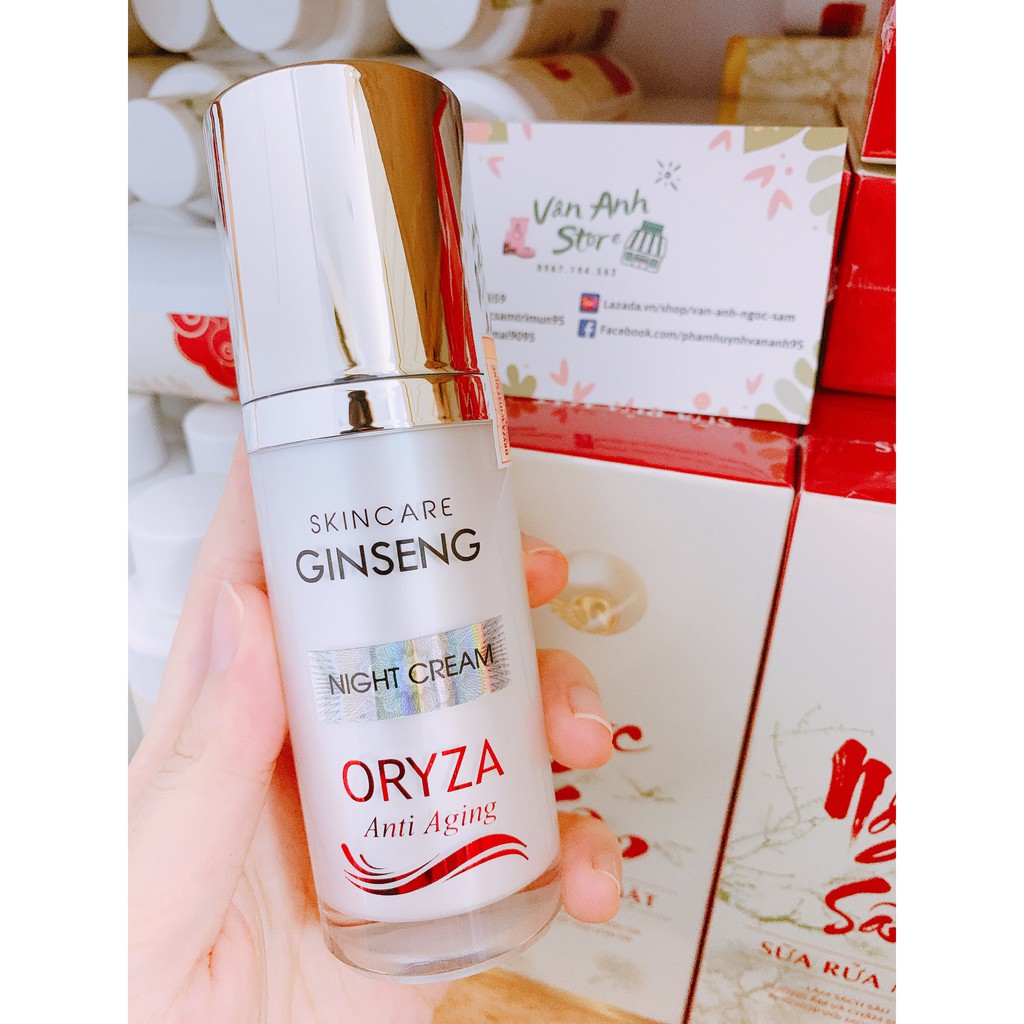 <Tặng nạ mắt> KEM DƯỠNG BAN ĐÊM ORYZA WHITENING CẤP ẨM, NGĂN NGỪA LÃO HOÁ