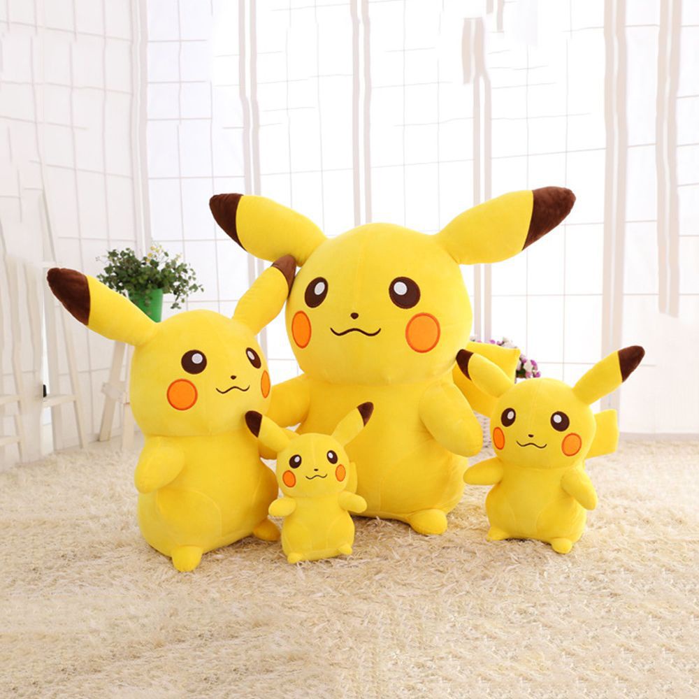 Pikachu nhồi bông mềm mại cỡ lớn 35/45/65cm chất lượng cao